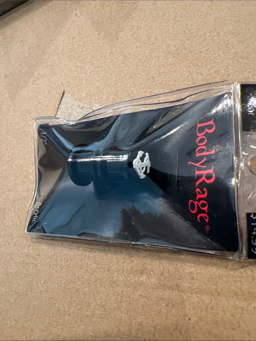 BodyRage Black Men’s Anchor Ring — Stainless Accent
